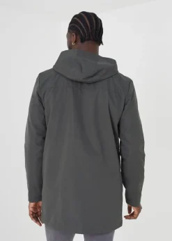 Brave Soul Khaki Zip Through Mac