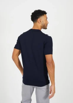 Brave Soul Navy Knitted Short Sleeve Shirt