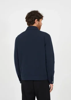 Brave Soul Navy Patch Pocket Harrington Jacket