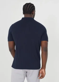 Brave Soul Navy Short Sleeve Polo Shirt