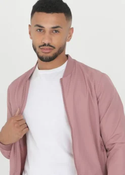 Brave Soul Pink Bomber Jacket
