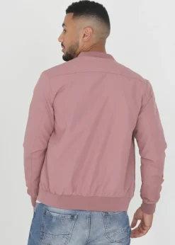 Brave Soul Pink Bomber Jacket