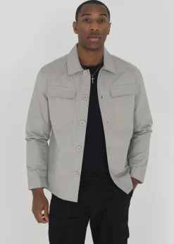 Brave Soul Stone Button Through Shacket