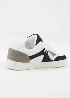 Brave Soul White Faux Leather Trainers