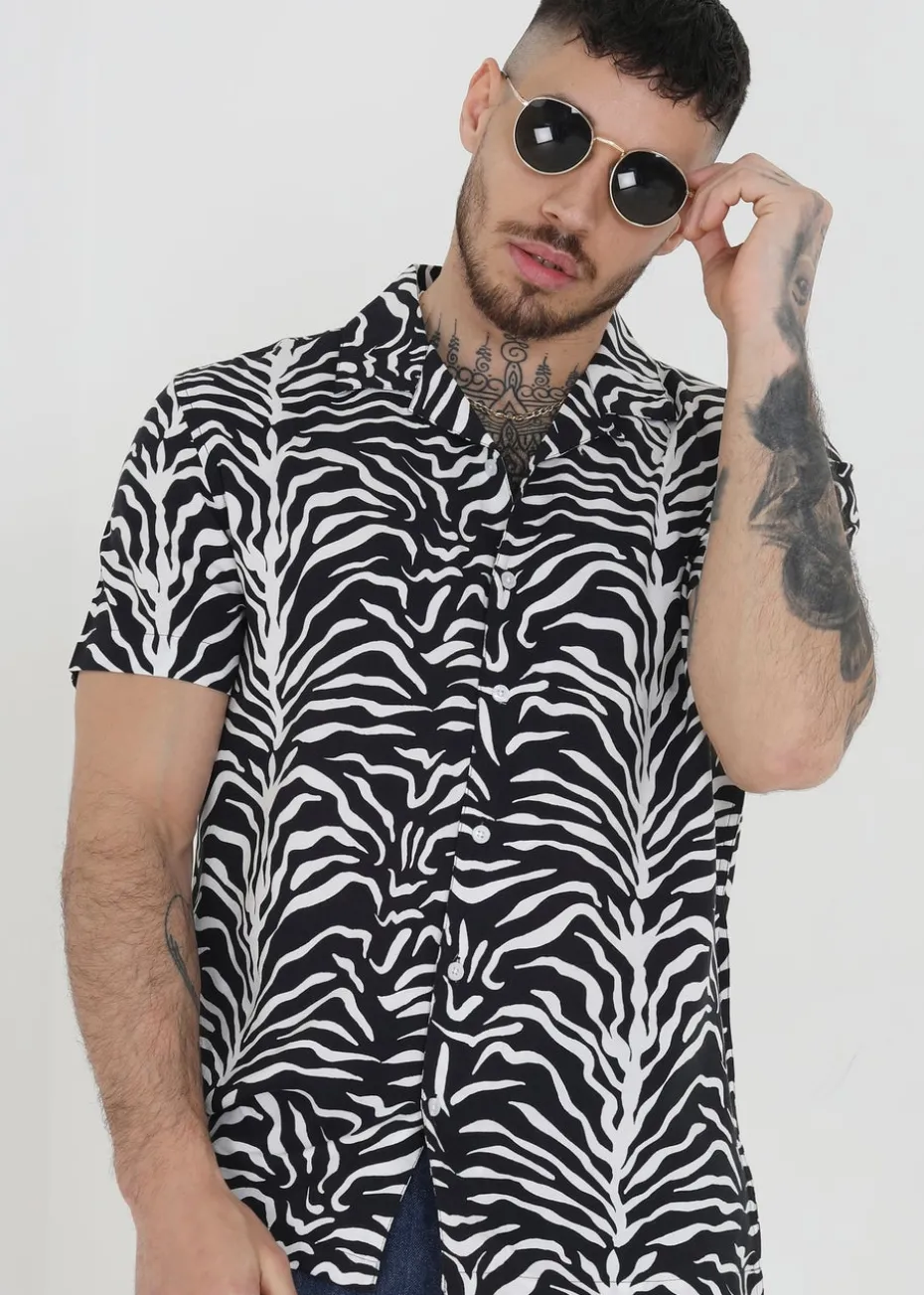 Brave Soul White Short Sleeve Print Shirt