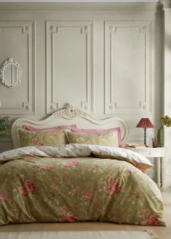 Bridgerton By Catherine Lansfield Penelope Floral Reversible Duvet Cover Set