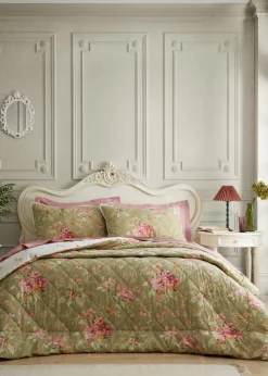 Bridgerton By Catherine Lansfield 3.5 Tog Penelope Reversible  Eiderdown Bedspread (200x200cm)