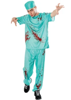 Bristol Novelty Blue Bloody Doctor Costume