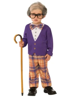 Bristol Novelty Kids Purple Little Old Man Costume (1-4yrs)