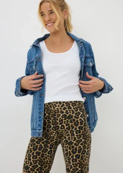 Brown Animal Cycling Shorts