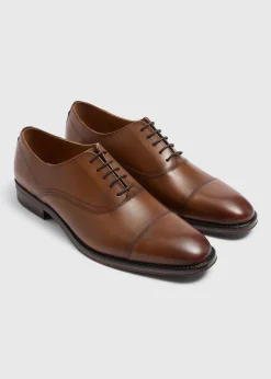 Brown Leather Oxford Shoes