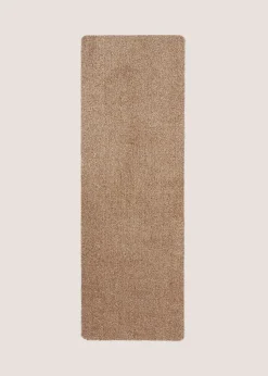 Brown Linen Plain Door Mat (50x150cm)