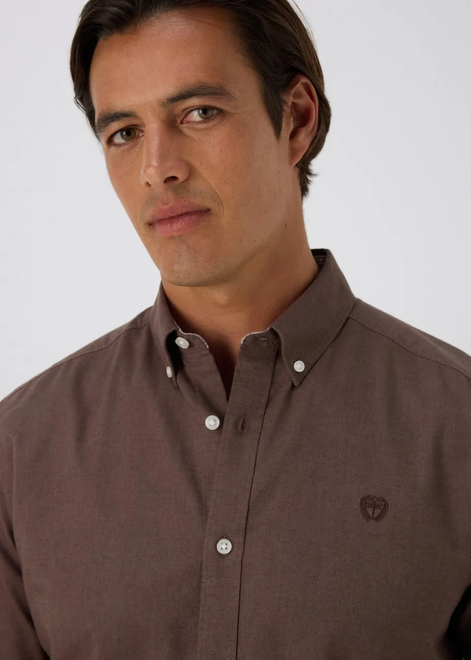 Brown Oxford Shirt