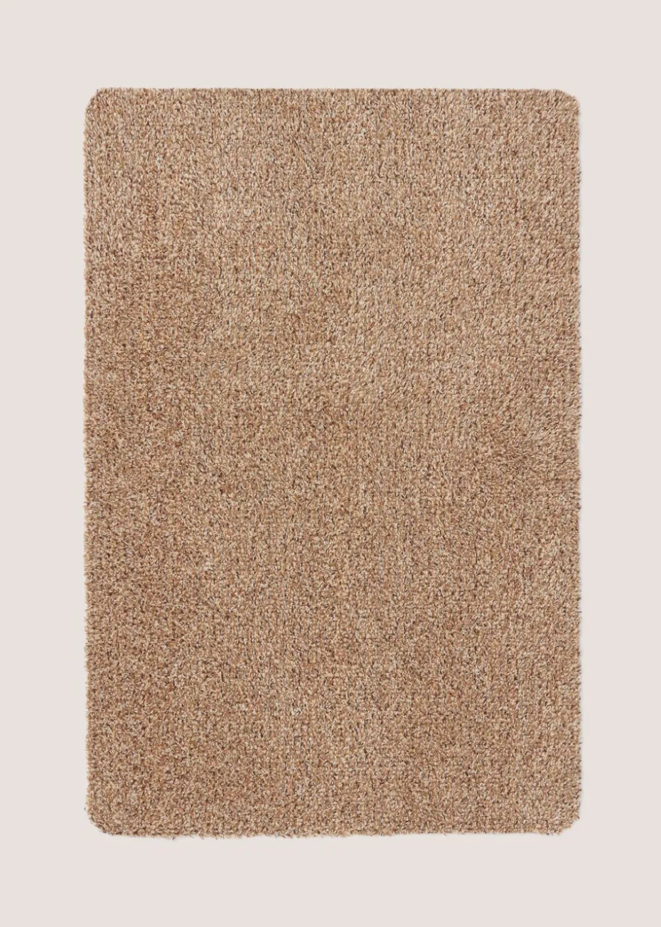 Brown Plain Linen Doormat (50cm x 75cm)