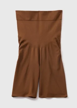 Brown Seamless Shapewear Shorts