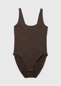 Brown Seamless Smoothing Bodysuit