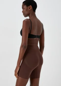 Brown Seamless Smoothing Shorts