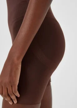 Brown Seamless Smoothing Shorts