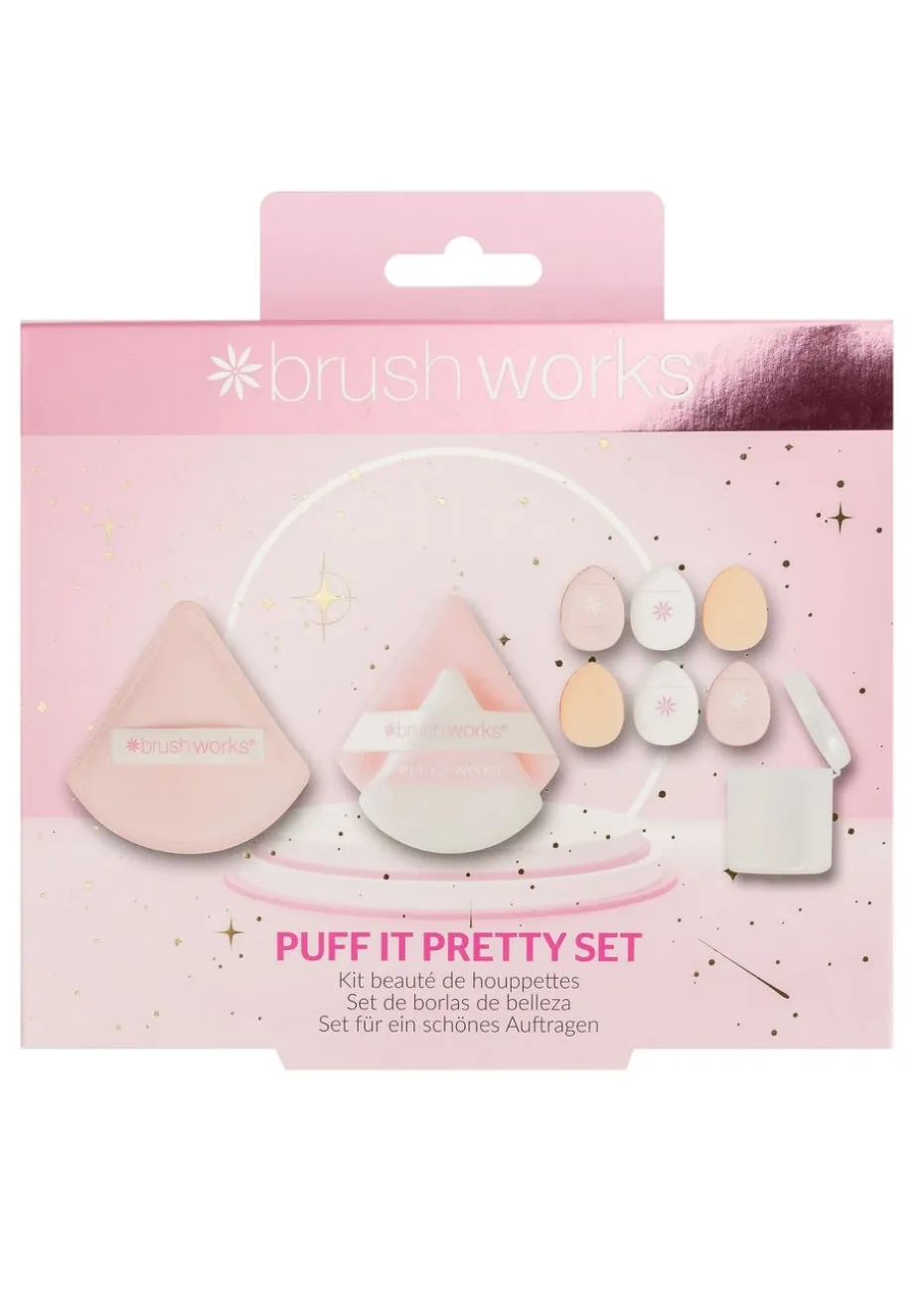 Brushworks Pastel Pink Puff It Pretty Set