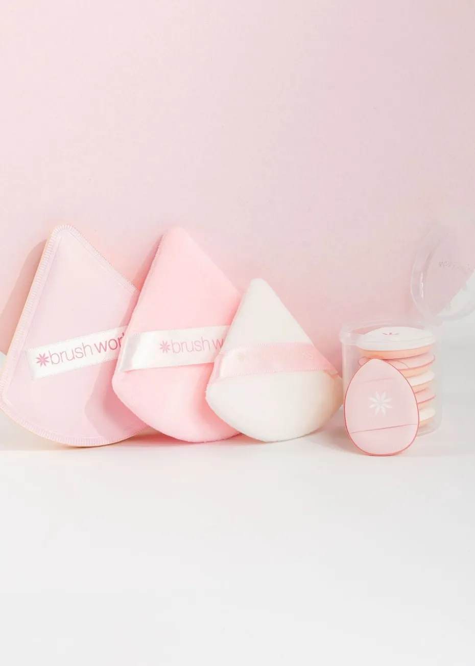 Brushworks Pastel Pink Puff It Pretty Set