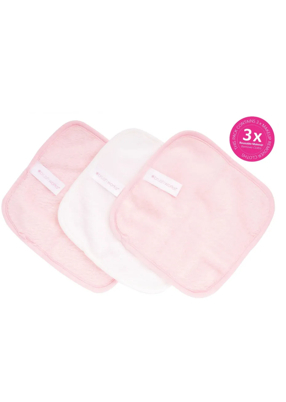 Brushworks Re-usable Makeup Remover Cloth Trio