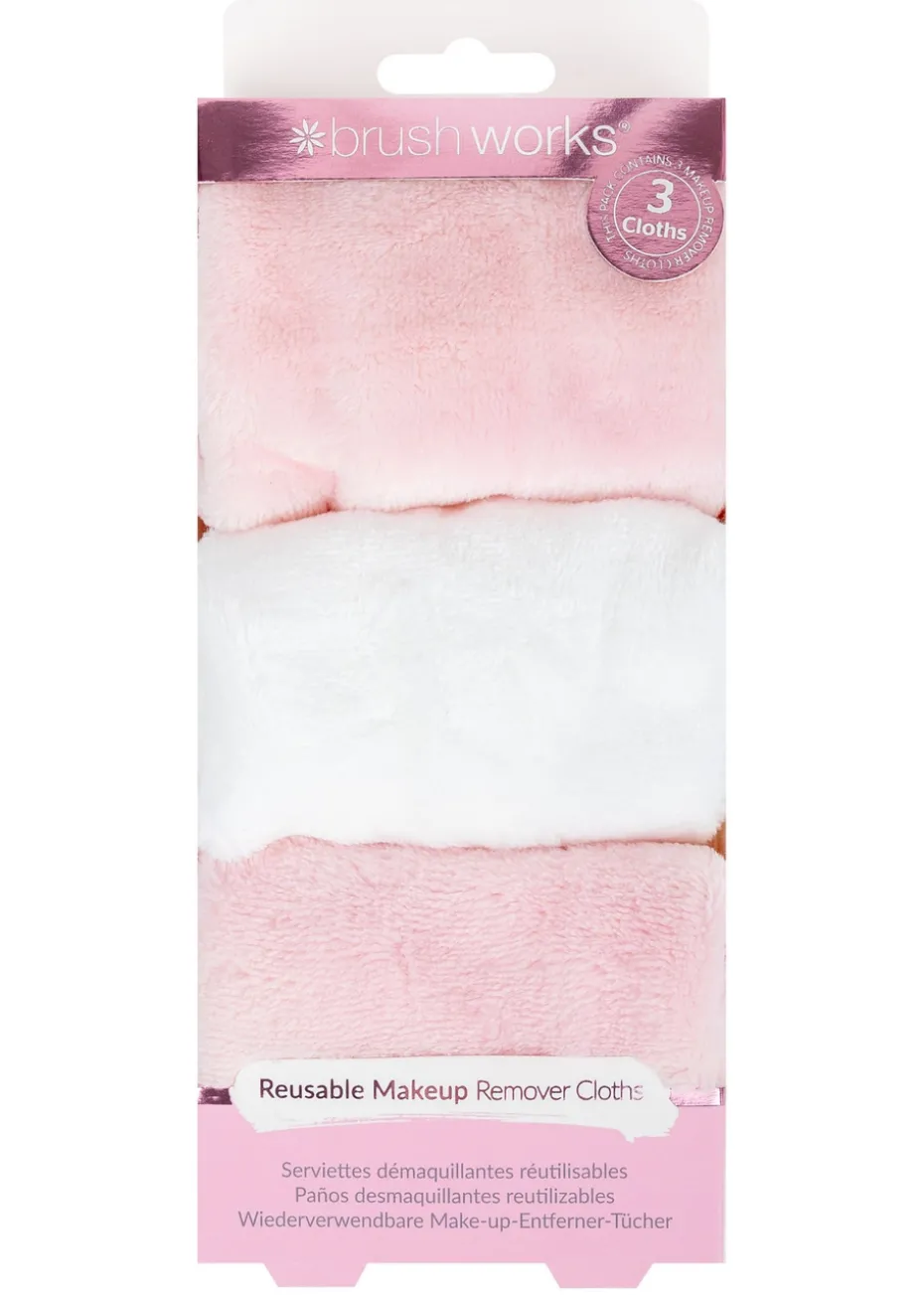 Brushworks Re-usable Makeup Remover Cloth Trio
