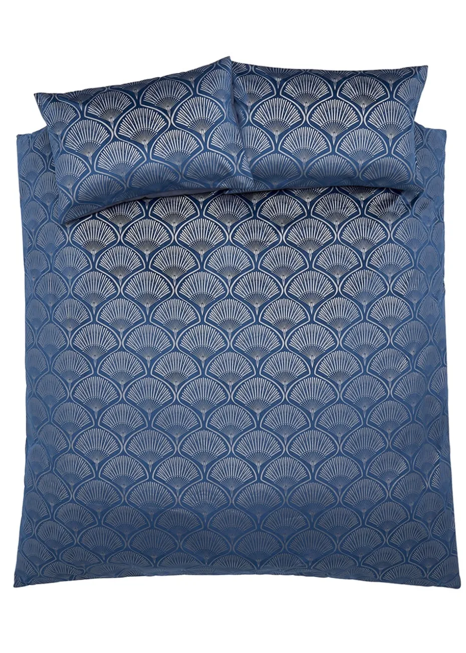 Catherine Lansfield Art Deco Pearl Duvet Cover Set