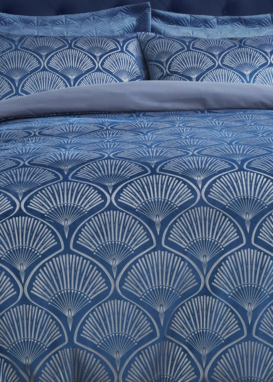 Catherine Lansfield Art Deco Pearl Duvet Cover Set