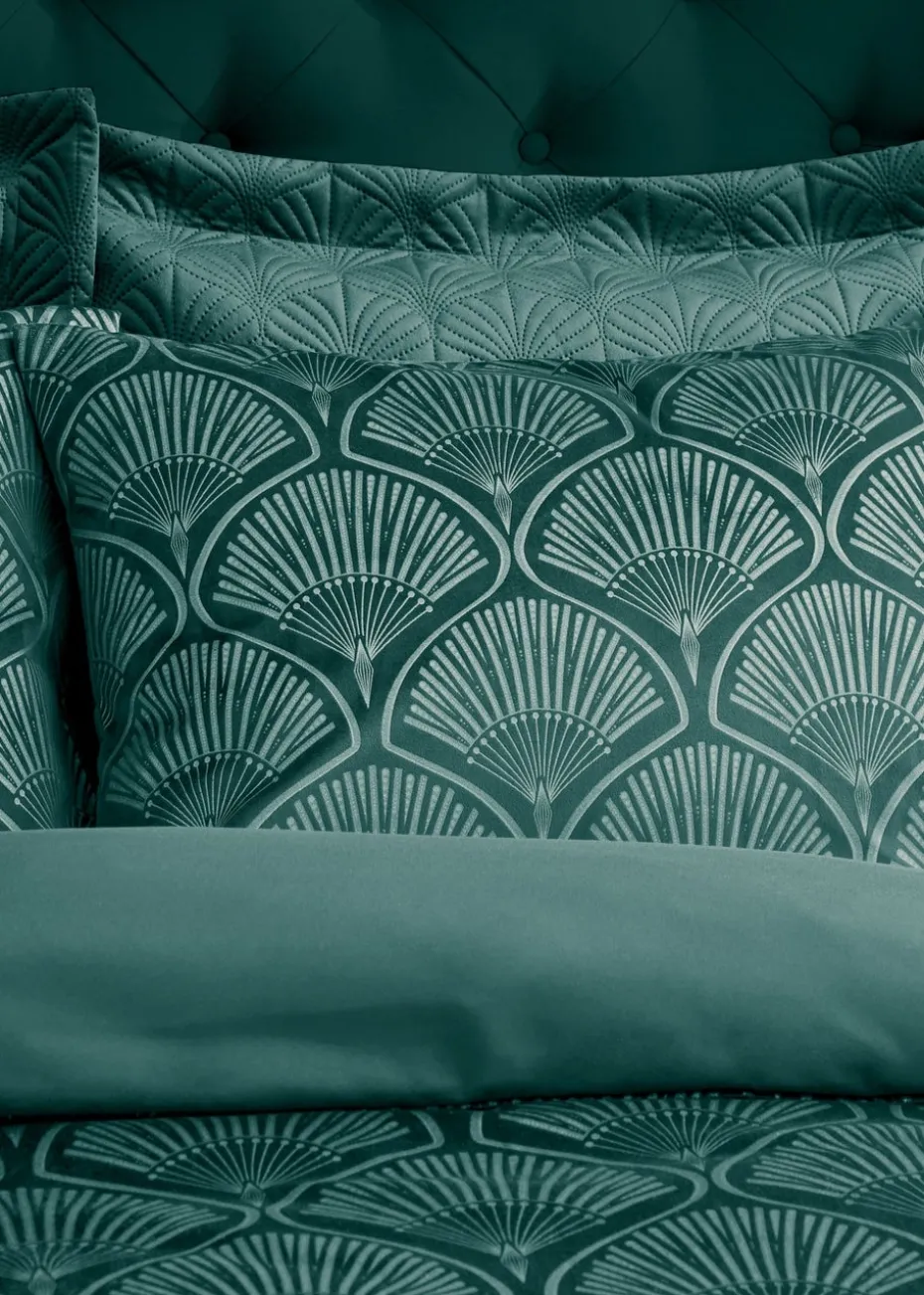 Catherine Lansfield Art Deco Pearl Duvet Cover Set