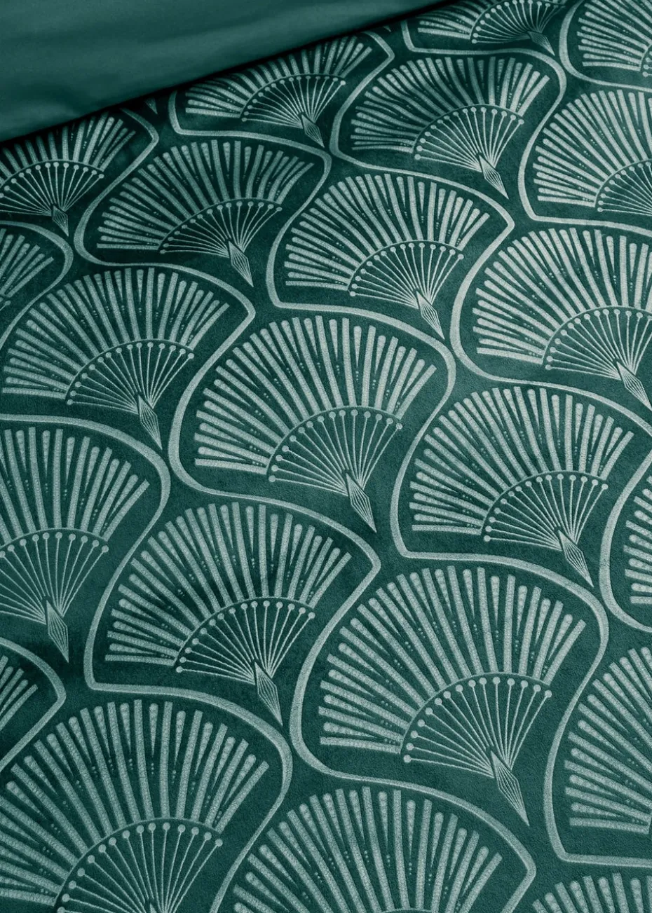 Catherine Lansfield Art Deco Pearl Duvet Cover Set