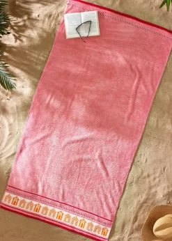 Catherine Lansfield Beach Huts Cotton Extra Large Beach Towel