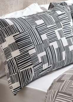 Catherine Lansfield Blocks Reversible Duvet Cover Set