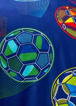 Catherine Lansfield Bright Blue Football Reversible Duvet Cover Set