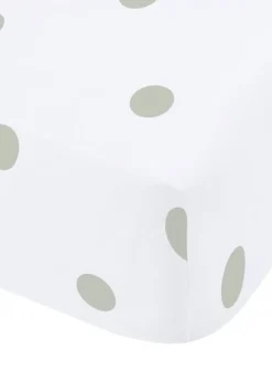 Catherine Lansfield Brushed Polka Dot Cotton Fitted Sheet