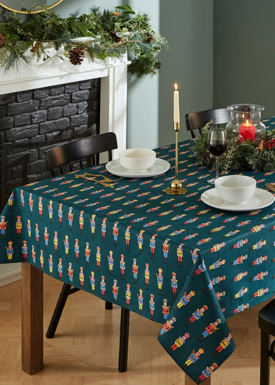 Catherine Lansfield Christmas Nutcracker Cotton Dining Table Cloth