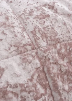 Catherine Lansfield Crushed Velvet Quilted Bedspread (220x220cm)