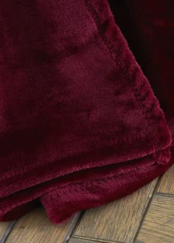 Catherine Lansfield Extra Large Raschel Velvet Touch Blanket Throw (200x240cm)