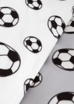 Catherine Lansfield Football Fleece Reversible Duvet Cover Set