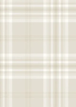 Catherine Lansfield Kelso Check Cream