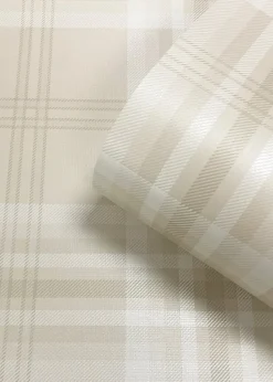 Catherine Lansfield Kelso Check Cream