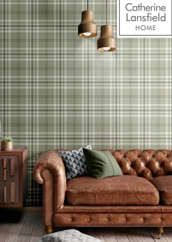 Catherine Lansfield Kelso Check Sage