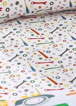 Catherine Lansfield Kids Blue Digger Dreams Fitted Sheet