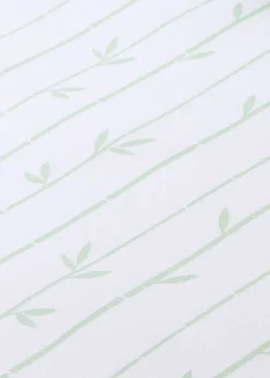 Catherine Lansfield Kids Panda Paws White Green Fitted Sheet