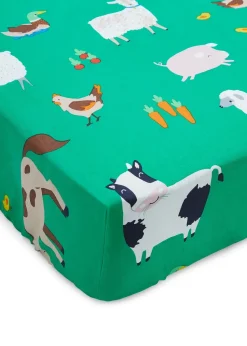 Catherine Lansfield Kids Farmyard Animals Fitted Sheet