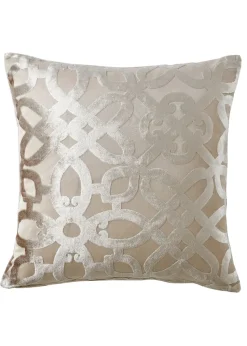 Catherine Lansfield Lattice Cut Velvet Cushion (45x45cm)