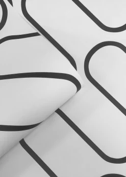 Catherine Lansfield Linear Curve Wallpaper