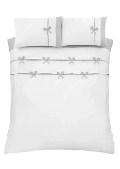 Catherine Lansfield Milo Bow Duvet Cover
