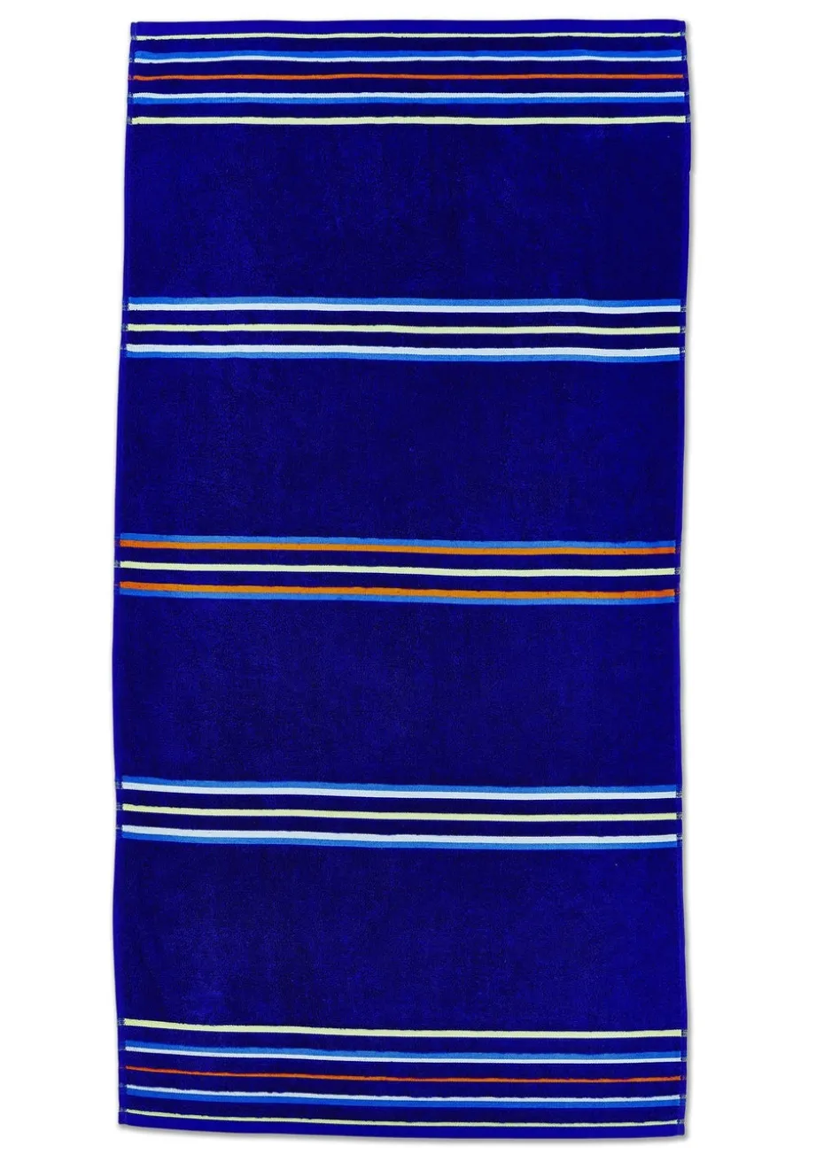 Catherine Lansfield Rainbow Cotton Beach Towel Pair