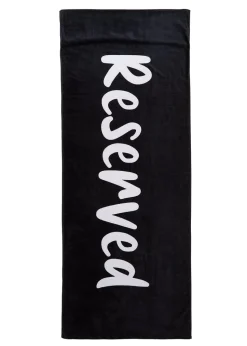 Catherine Lansfield Reserved Beach Sun Lounger Towel