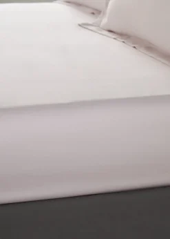 Catherine Lansfield Silky Soft Satin Fitted Sheet Blush